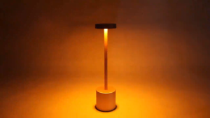 【Limited time discount】 LED Table Lamp Night Desk Light Aesthetic Wireless USB Rechargeable Adjust Brightness Bar Dining Light for Cafe Hotel Room Bedroom Bedside Decorative Lighting black Sliver Gold