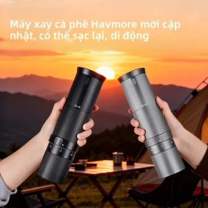 Máy Xay Hạt Cà Phê Điện Cầm Tay USB 38mm 6 Chân Có Thể Điều Chỉnh Bằng Thép Không Gỉ & Hợp Kim Nhôm Máy Xay Thủ Công