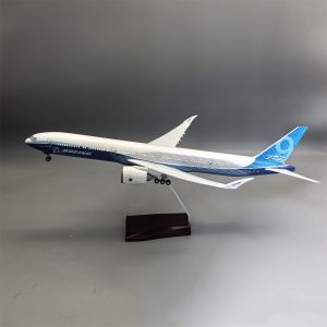 47cm Large Scale Aircraft Prototype B777-9X Diecast Airplane Models Kit with Landing Gear Wheel For Collection Display or Gift