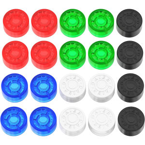 DAIERBUM 20PCS Footswitch Topper Guitar Pedal Topper Multi Color Pedal Button Caps Guitar Pedal Stomp Knobs for Pedal Board