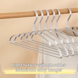 【SG Seller】Lab Cosi Aluminum Alloy Hanger Home Seamless Wide-shouldered Clothes Support Pants Clip Thick Metal Sunscreen Clothes Hanging Adult Clothes Rack