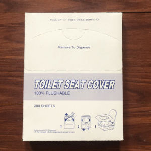 Vỏ Bọc Bồn Cầu Dùng Một Lần 1/4 Vỏ Bọc Bồn Cầu Bằng Gỗ Nguyên Chất Tan Trong Nước Cho Khách Sạn Giá Cả Phải Chăng Hộp Nguyên Hộp