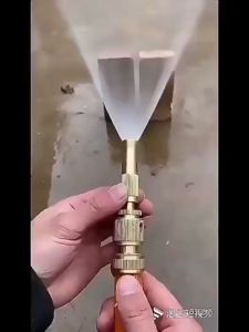BuildCore Muti-purpose Universal Adjustable Car Wash Water Gun with 10/15 Meters Hose Garden High Pressure Brass Sprayer Wand Straight Copper Spray Hose Nozzle Garden Tool
