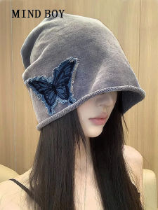 MIND BOY | Women Vintage Washed Gray Slouch Hat