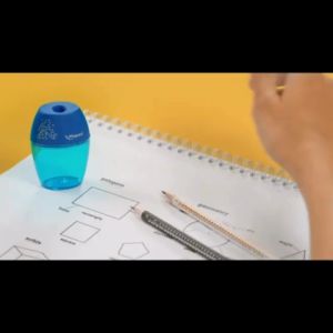 [SG Seller] Maped 1 Hole Sharpener 534753 - High-Grade Metal Blades, Transparent Barrel, Shavings Catch, Compact Size