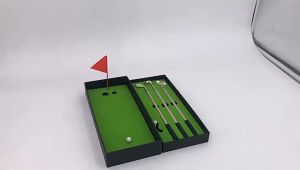 Aluminum Golf Pena Set Logam Pulpen Pajangan Meja Hiasan Dekorasi Meja Kantor Mini Desktop Tempat Latihan Golf / Piala Golf Club / Souvenir Golf