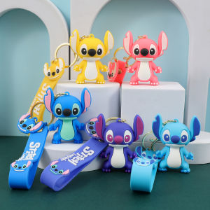 Disney Stitch Keychain - Cute Lilo & Stitch Keyrings Durable Anime Keychains for Women Men Kids Multi-Color Gift