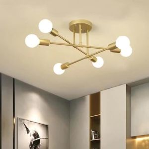 JOYINLED Nordic Minimalist Gold Ceiling Lamp Suitable Bedroom Living Room Dining Table Pendant Lamp Fixture Ceiling Chandelier