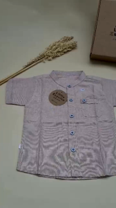 Little Esquina Kemeja Anak Laki-laki Baju Bayi Anak Model Baju Lengan Pendek Kode LE2032