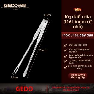 GEDO | Đa Năng Thép Không Gỉ Dụng Cụ Nướng BBQ Đũa & Kẹp