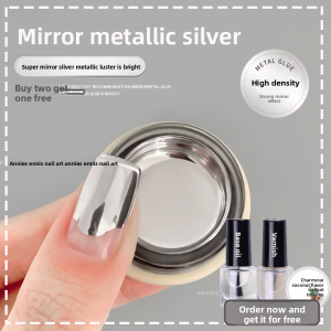 CHUBEISHI | Mirror Silver Nail Polish Liquid Metal Gel Quick Dry Long-lasting