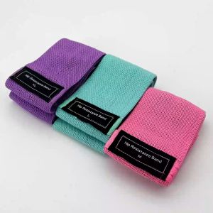 Set of 3 Level Hip Resistance Band Thigh Fabric Fitness Non-Slip Durable Stretch Yoga Pilates Gym