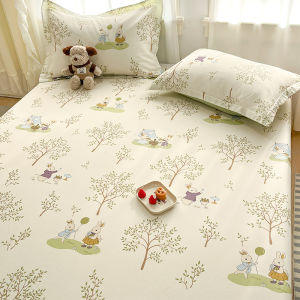 Pure Cotton Bedding Set of Three Student Dormitory Single Bed Sheet Cover Pillowcase Quilt Four Seasons Universal Cotton 100%