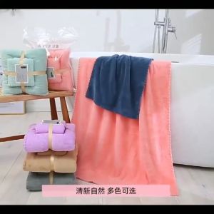 Handuk Mandi Dewasa Jumbo Tebal Meresap set 2in1 70x140 & 35x75 | size dewasa 70cm x 140cm | handuk microfiber lembut SH H19