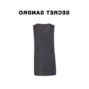 Dona Same Style Womens Early Autumn Style Classic Style Sleeveless Roman Holiday Dress Womens Fashionable Pocket Design Skirt