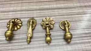 Núm giọt nước N104N105N106N107 đồng nguyên chất tay quai lắp tủ quần áo tủ trang trí kệ tivi  sang và chất