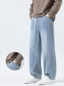 Warrior | Spring and Summer American Style Vintage Loose Straight Leg Jeans