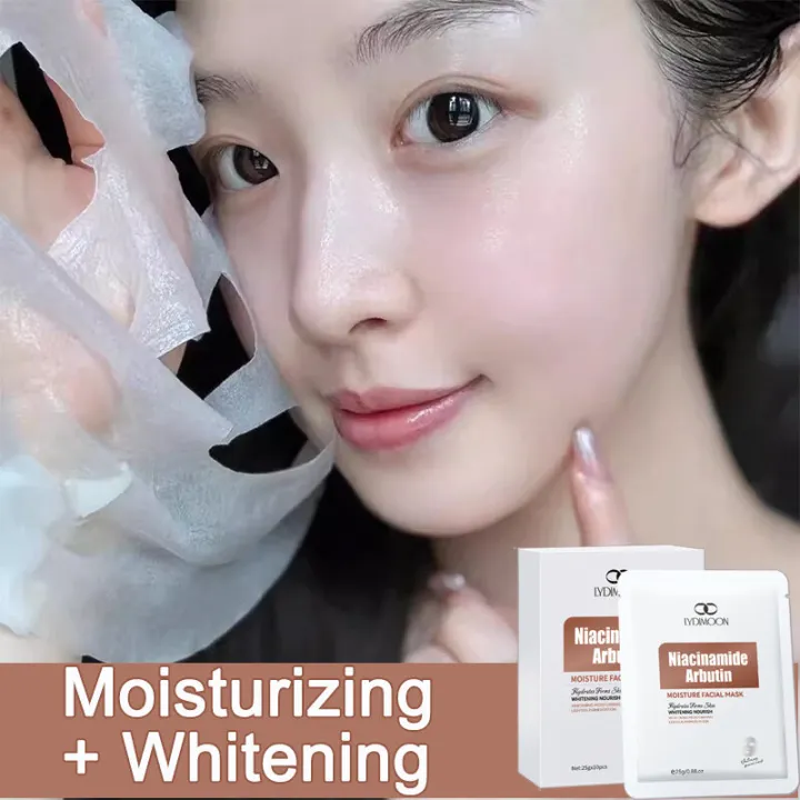 🔥 HOT SALE 🔥 Facial mask Niacinamide Whitening Mask Whitening and ...