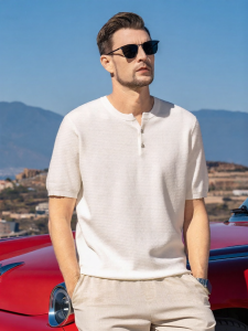 Enjeolon | Zero-Pressure Ultrafine Yarn Breathable Knit T-Shirt