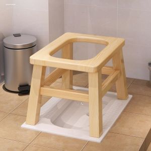 Foldable Wooden Toilet Seat Chair for Pregnant Women And Elderly People Home Use Stool Bathroom Chair Health Care Furniture