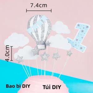 Công Chúa Váy Múa Cô Gái Bánh Topper Cánh Thiên Thần Trang Trí Cho Bé Tắm Một Tuổi Sinh Nhật PVC Hoạt Hình Hình