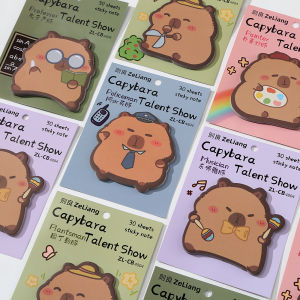 Zeliang Sticky Note Paper Khaki Barra Capybara Sticky Notes for Pupils Cute Sticky Message Sticker Note Sticker