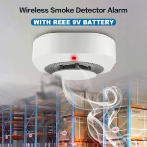 CallToU Wireless Smoke Detector Fire Alarm Indoor Security System 9V Battery Smoke Sensor Fire Detector SM20