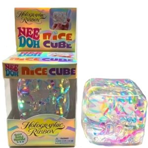Schylling |  Needoh Holographic Ribbon Squeeze Sensory Colorful Knead Stretch Anxiety Relief ADHD Fidget Leisure Adult Gift