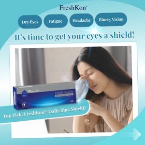 evo FreshKon Daily BLUE SHIELD ANTI-BLUE LIGHT Contact Lenses (10 pcs)