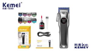 Kemei | Kemei Rechargeable Electric Hair Clippers Professional Hair Trimmer Cordless Hair Cutting Machine For Men KM-1699 KM-2293 Kit