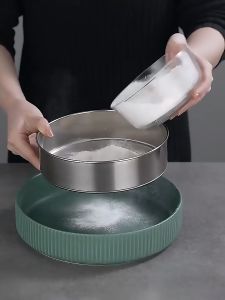 ATS06 Ayakan Tepung / Round Strainer Stainless Steel isi 6 /saringan tepung serbagunaa/saringan stainless