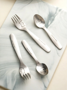 onlycook | Cute Child-friendly Spoon and Fork 316 Stainless Steel
