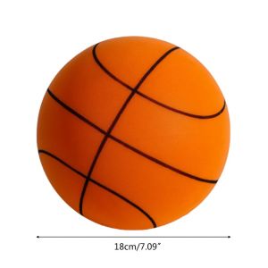 Bouncing Mute Ball Indoor Silent Basketball 18cm Foam Basketball Silent Soft Ball Bounce Basket Ball Toy Kids Sports Games Gift