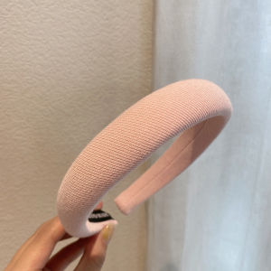 Korean Wide Edge Sponge Solid Color Hairband High Hairline Women Summer Popular New Style Outdoor Versatile Fashionable Hairband