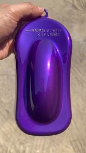 สีสเปรย์ ซามูไร SAMURAI สีม่วงแก้ว ม่วงใส ม่วงแคนดี้  สีโปร่งแสง CD032 Candy Purple ขนาด 400 ml. (มีตัวเลือกสีจริง สีรองพื้น)