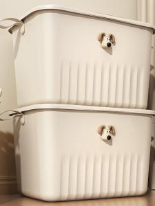 Large Capacity Dog Head Storage Box Moisture Proof Mold Proof Cover Storage Basket Organizer Box for Family Storage Needs