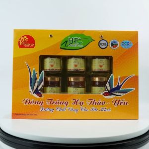 Yến Sào Đông Trùng Hạ Thảo (Hộp 6 Hũ) - Dành cho người mới ốm dậy người suy nhược cơ thể người hay mất ngủ mệt mỏi