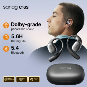 Sanag C16S Open Ear OWS Earphones Bluetooth 5.4 Wireless Headphones HiFi Sound Headset APP Control Choice Sports TWS Ear buds