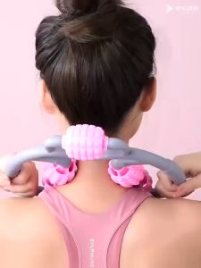 9 Wheels Ring-shaped Leg Clamp Massage Device Muscle Relaxation Body Beauty Shaper Device