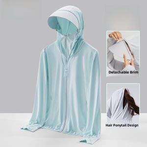 TUCANO UPF50+ UV Protection Ice Silk Outdoor Clothing Breathable Lightweight Quick Dry Men Women Summer Sun Protectionwear