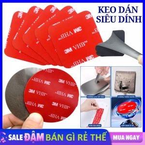 SET 10 Miếng Dán 2 Mặt 3M Siêu Bám Dính - Băng Keo Băng Dính Hai Mặt hống Thấm Không Để Lại Vết - Băng Dính 2 Mặt Dán Đồ Đa Năng