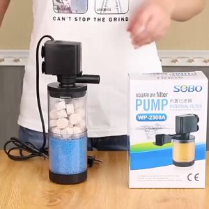 MYMK กรองตู้ปลา 5 In 1เต็มออกซิเจน การกรอง สูบน้ำ สร้างคลื่น ดูดอุจจาระอย่างแรง ไม่ดูดปลา ปั๊มตู้ปลา กรองแขวนตู้ปลา กรองบนตู้ปลา