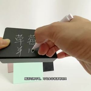10pcs Rewritable Mini PVC Blackboard Chalkboard Stand Holder Birthday Wedding Party Table Display Board 标签牌