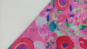 Charlie fabric ผ้าป่านลายดอกโทนชมพู ผ้าเนื้อนุ่ม สีสวย คุณภาพดี ใส่สบายมีของส่งไวผ้าลายน่ารักผ้าหลาผ้ามัสลิน