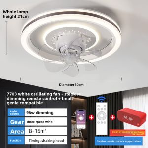 Chigo | Oscillating Fan Ceiling Light Modern Slim Bedroom Dining Room