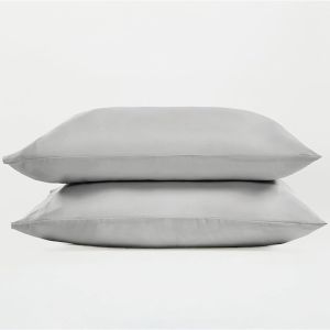 ปลอกหมอนยูคาลิปตัสธรรมชาติ 2 ชิ้น ปลอกหมอนรองคอเนื้อผ้าลื่นระบายอากาศได้ดี ขนาด 51*91 ซม. ปลอกหมอนขนาดคิงไซส์แบบ US จัดส่งแบบดรอปชิปปิ้ง