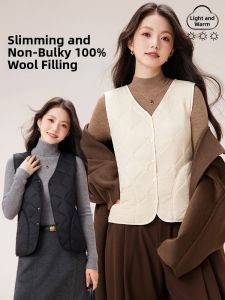 Wool-filled Thickened Insulated Vest