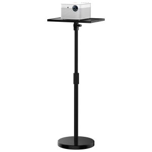 Yixin | Projection Screen Stand Bedside Floor Tray Placement Stand No-Drill Adjustable Height Storage Rack