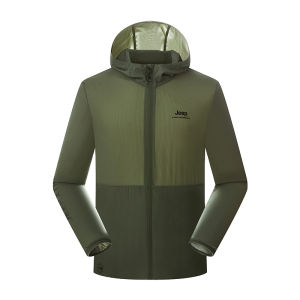 Jeep | Jeep Outdoor Lightweight Sun Protection Jacket Mens Elastic Casual Breathable Skin Clothes Summer Hiking Sports Clothes