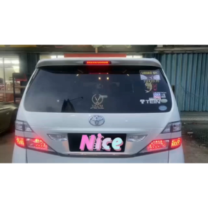 TOYOTA ALPHARD VELLFIRE ANH20 2008-2014 REAR SPOILER THIRD 3RD BRAKE LIGHT RUNNING LED LAMP